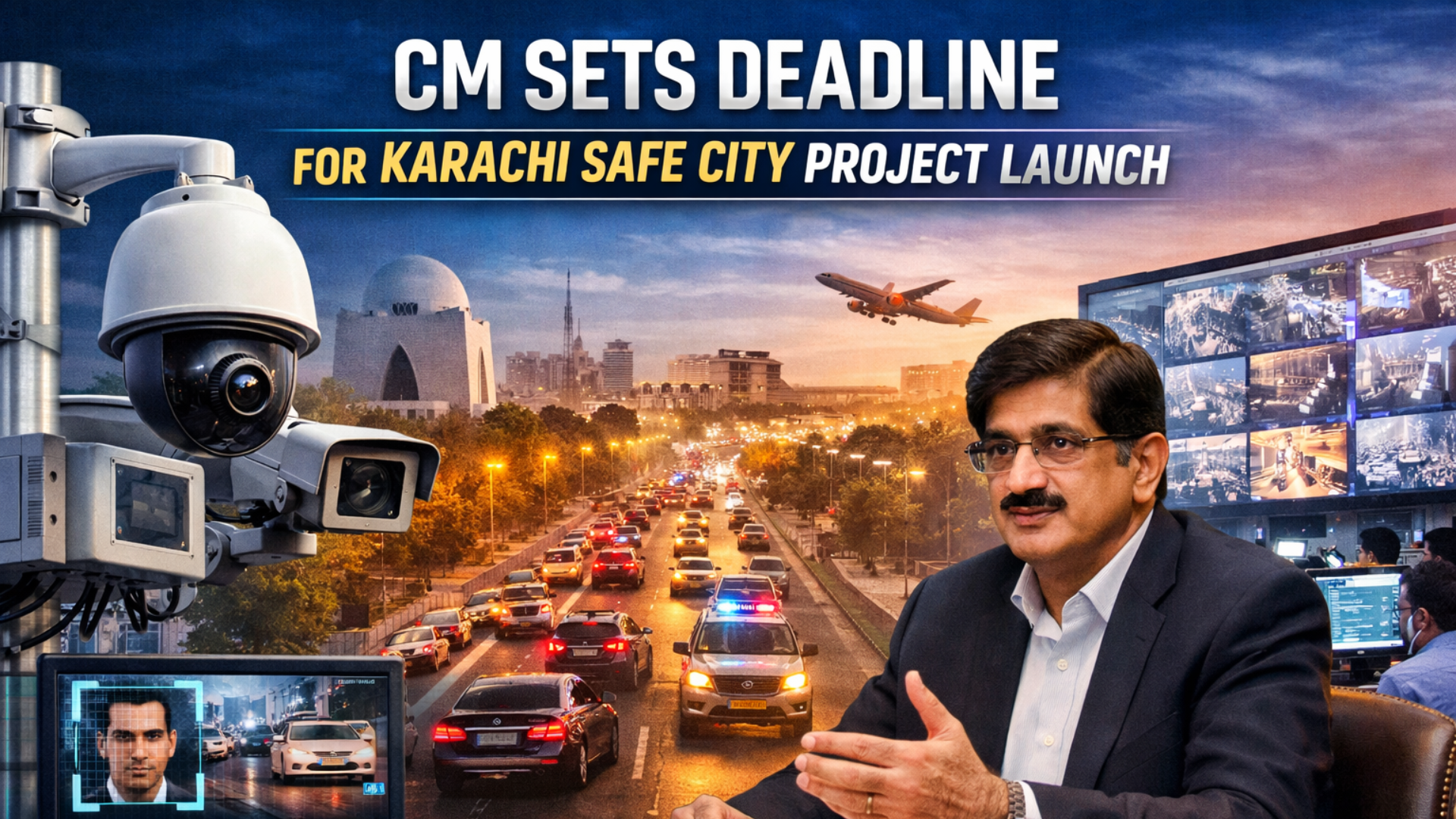 CM Sets Deadline for Karachi Safe City Project Launch