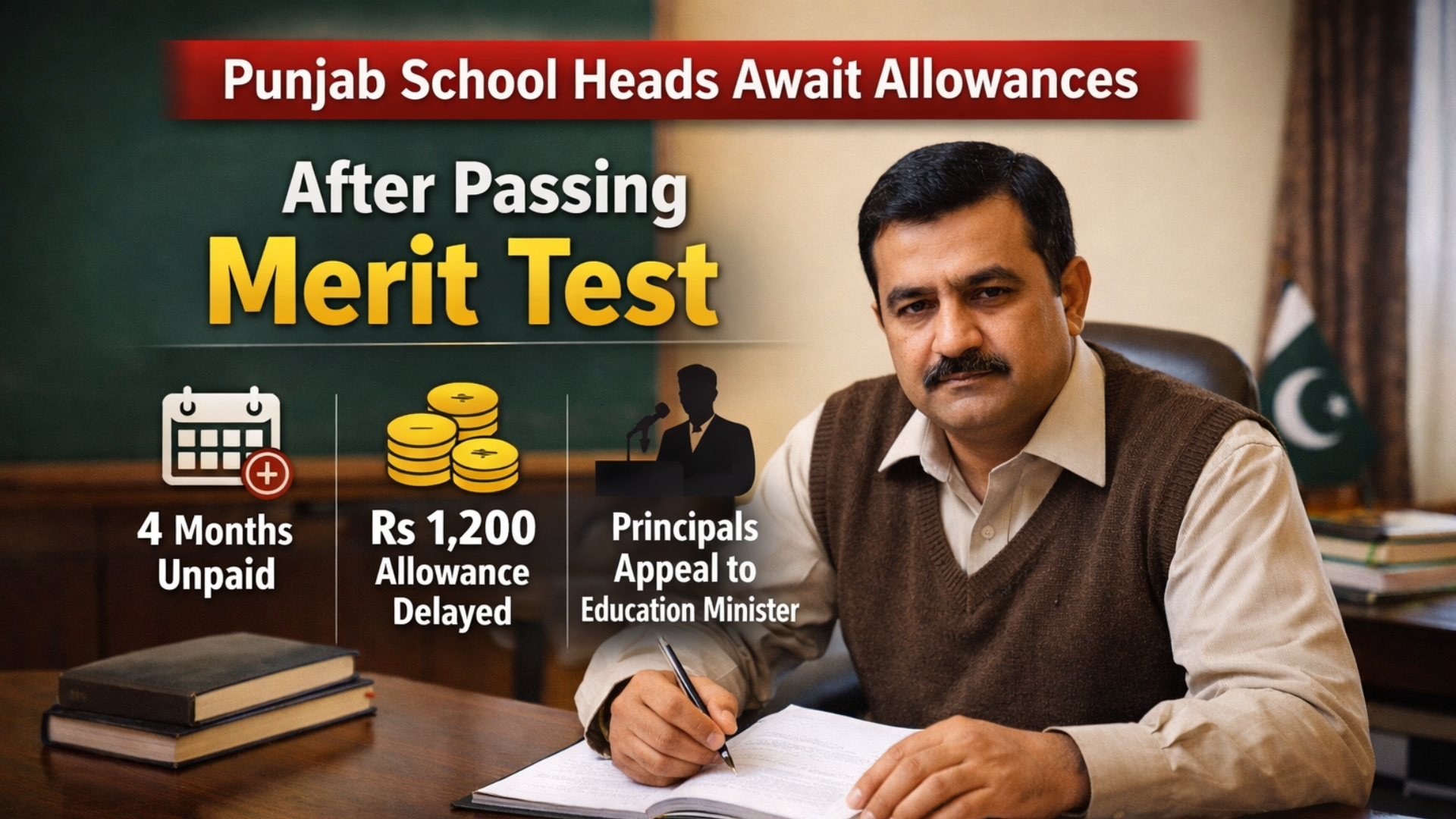 Punjab School Heads Await Allowances After Merit Test Appointments
