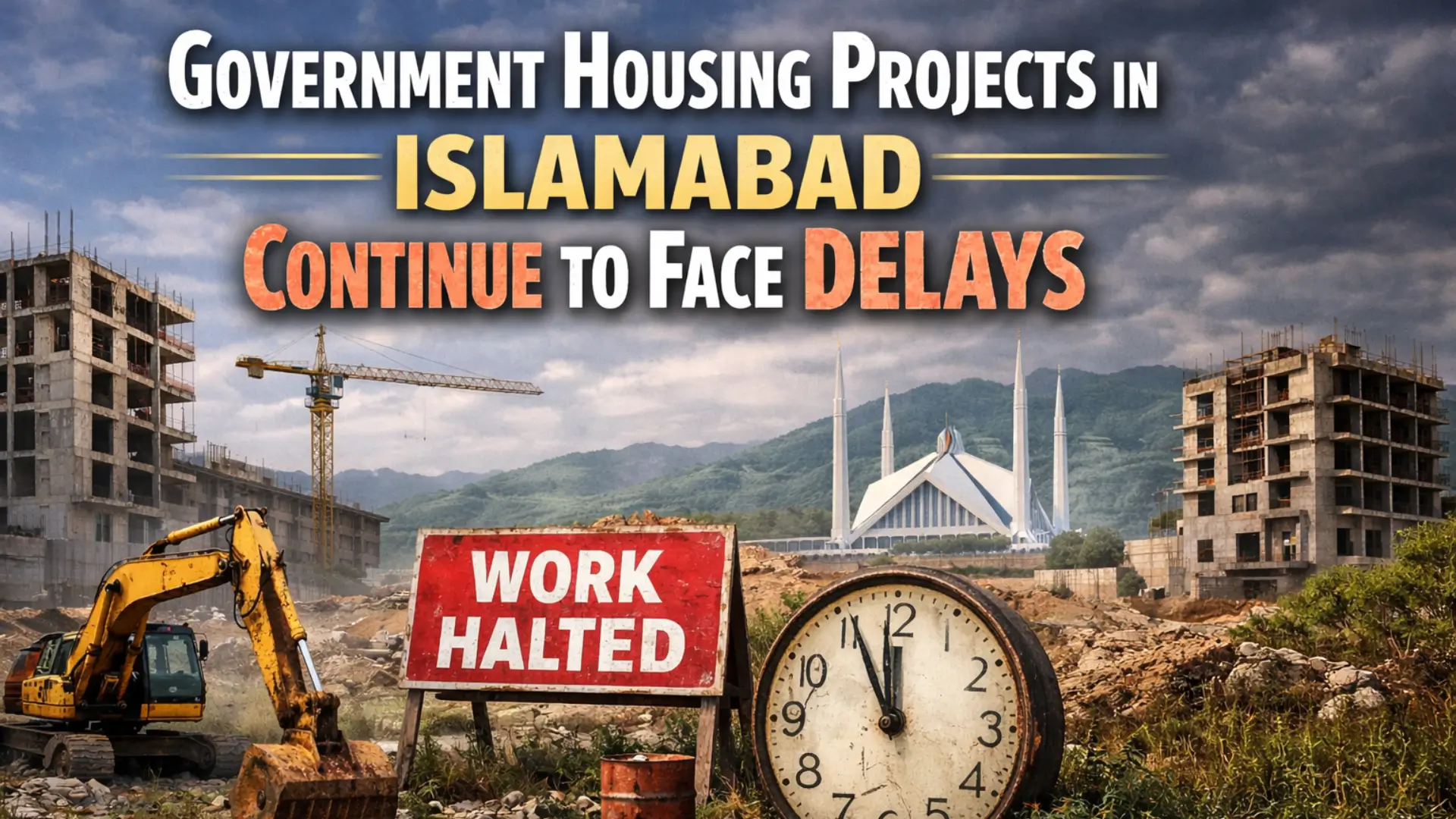 Government Housing Projects in Islamabad Continue to Face Delays