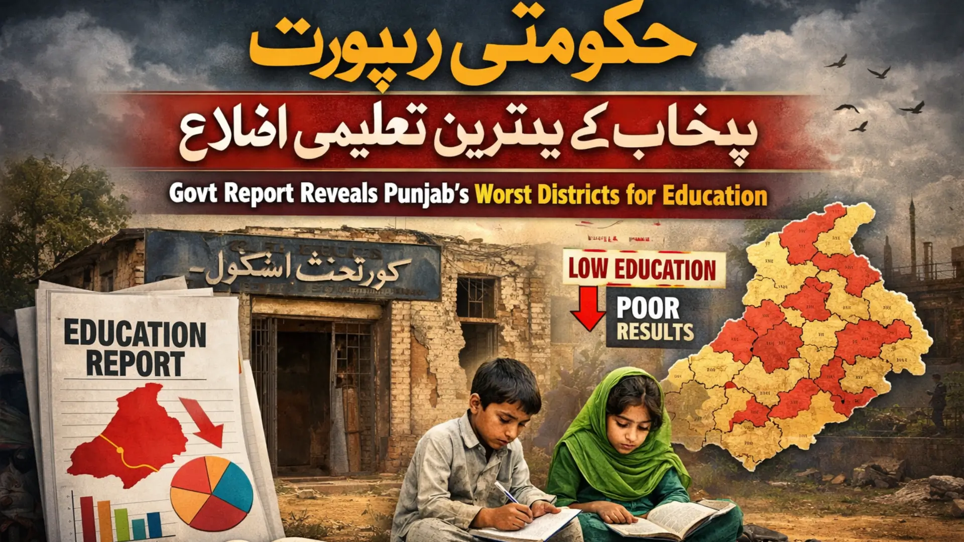 Govt Report Reveals Punjab Worst Districts for Education