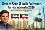 Govt to Send 8 Lakh Pakistanis for Jobs Abroad in 2026