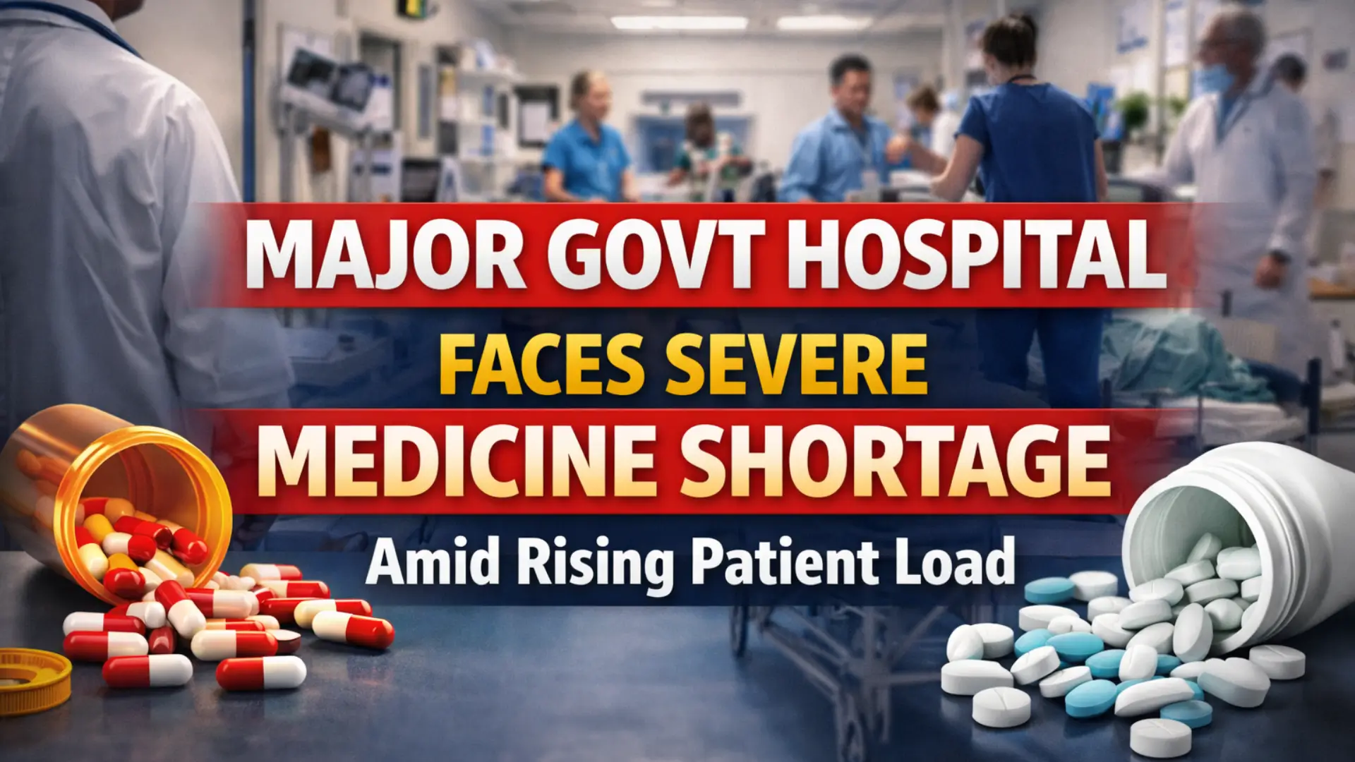 Major Govt Hospital Faces Severe Medicine Shortage Amid Rising Patient Load
