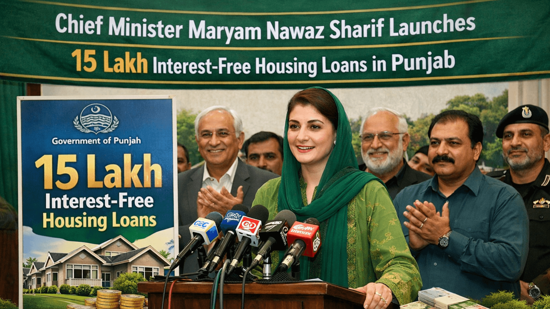 Maryam Nawaz Sharif Launches 15 Lakh Interest-Free Housing Loans