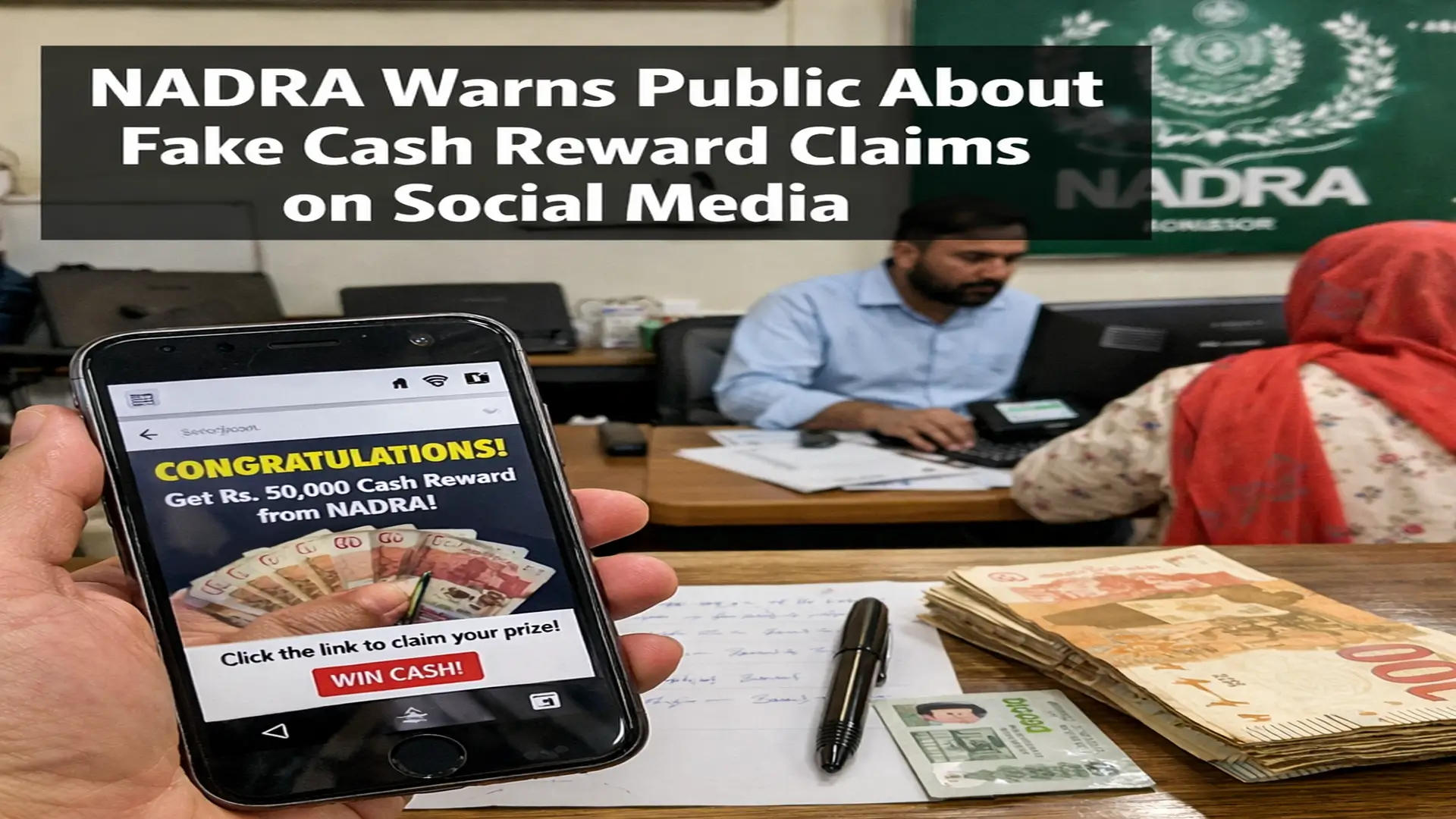 NADRA Warns Public About Fake Cash Reward Claims