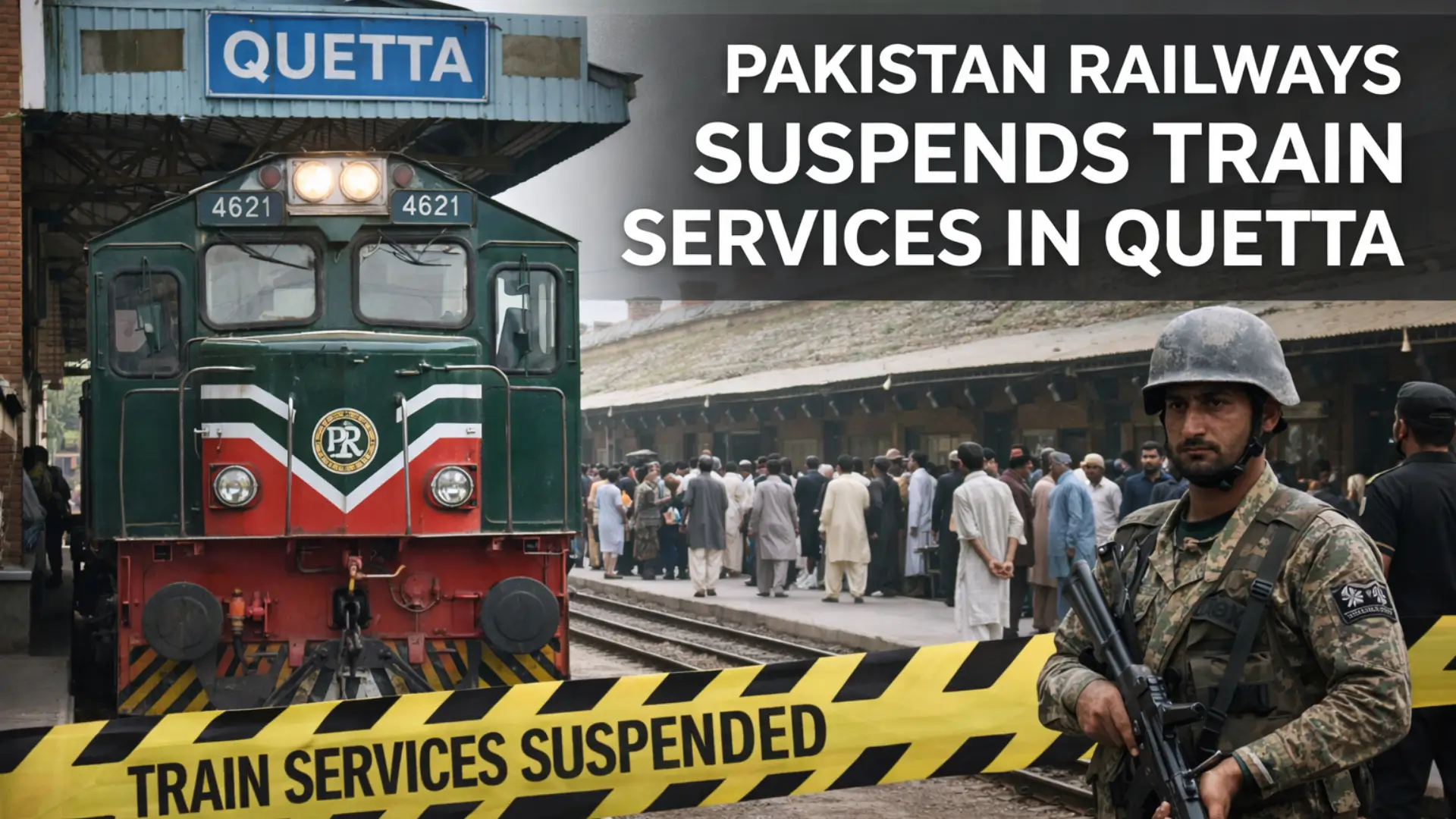 Pakistan Railways Suspends Train Services in Quetta