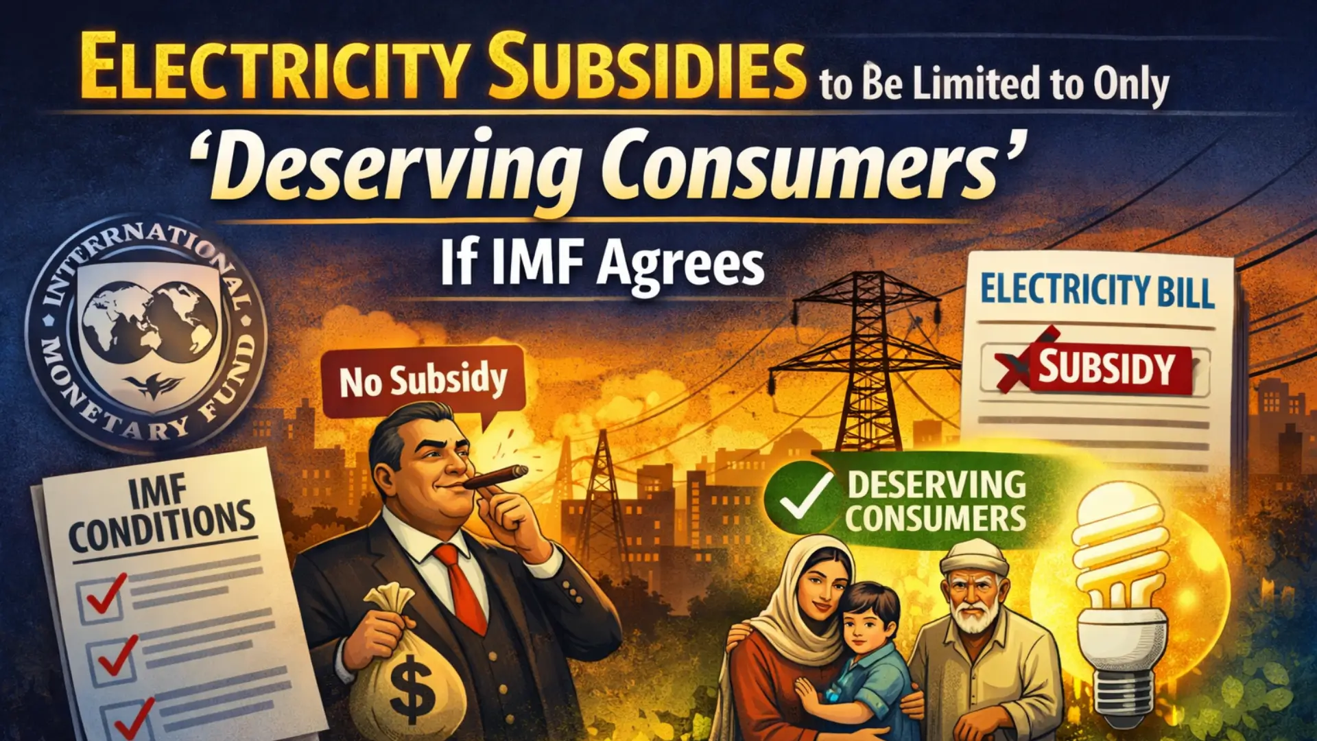 Electricity Subsidies to Be Limited to Only ‘Deserving Consumers’ If IMF Agrees