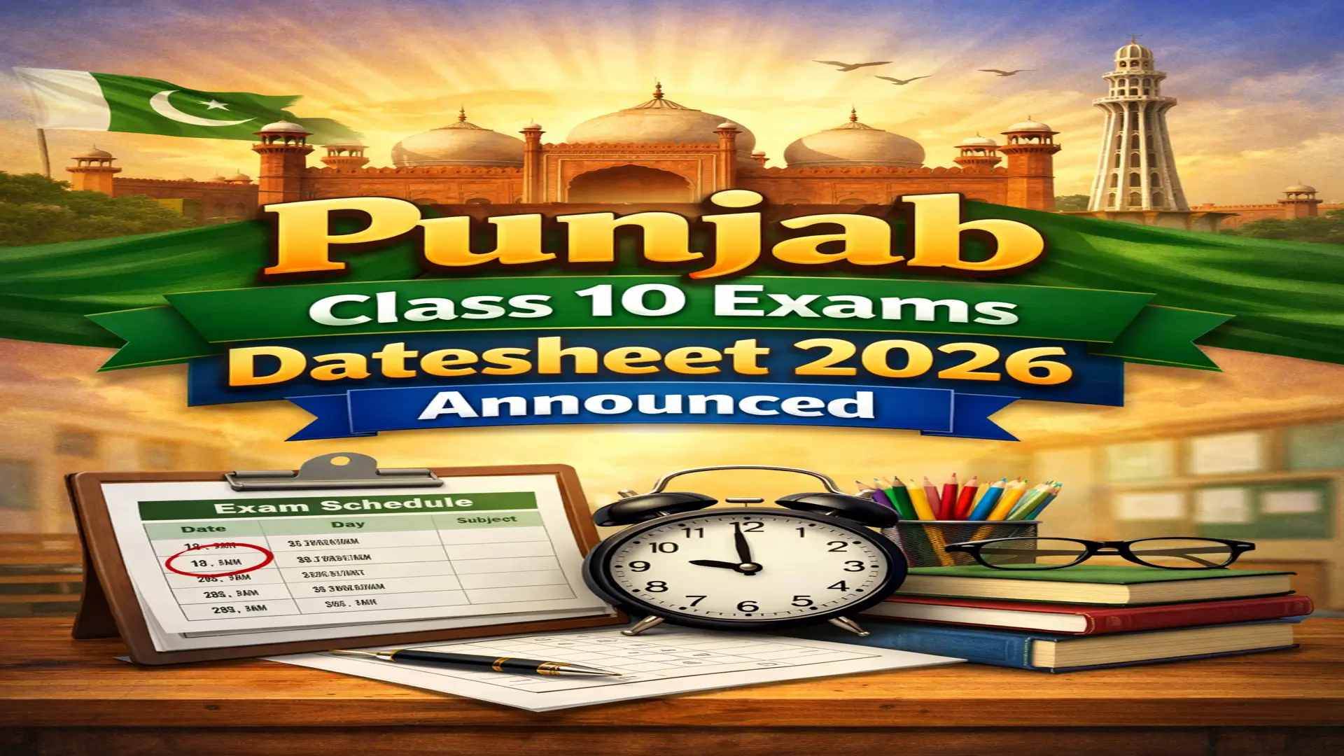 Punjab Class 10 Exams Datesheet 2026 Announced
