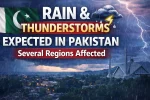 Rain and Thunderstorms Expected in Several Regions Across Pakistan